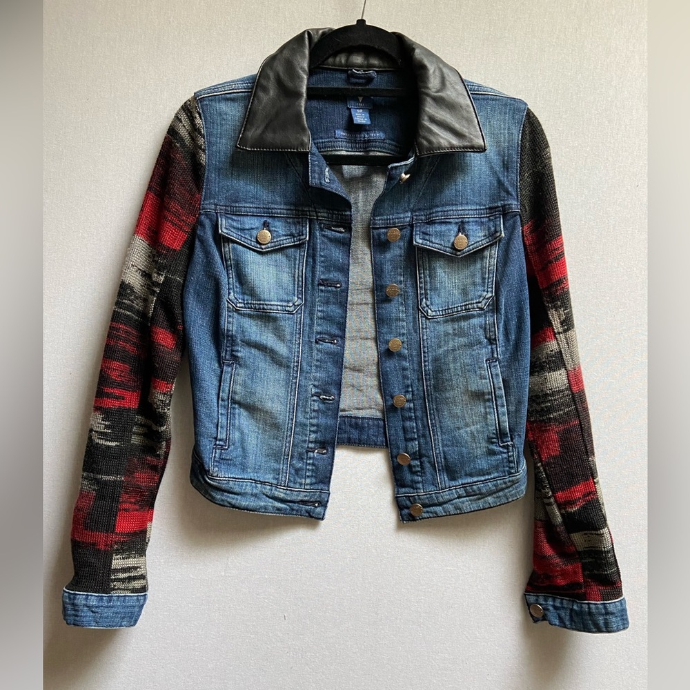 Guess jean/ knit Britney jacket Sz S